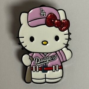 LA Dodgers Hello Kitty Hat Pin Pins Fitted New Era Hats Bag Pink White